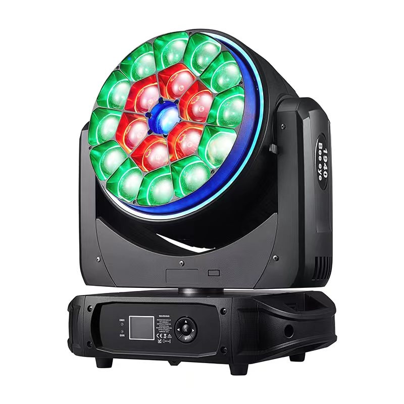 LED19x40w  bee eyes wash zoom head light with ring 